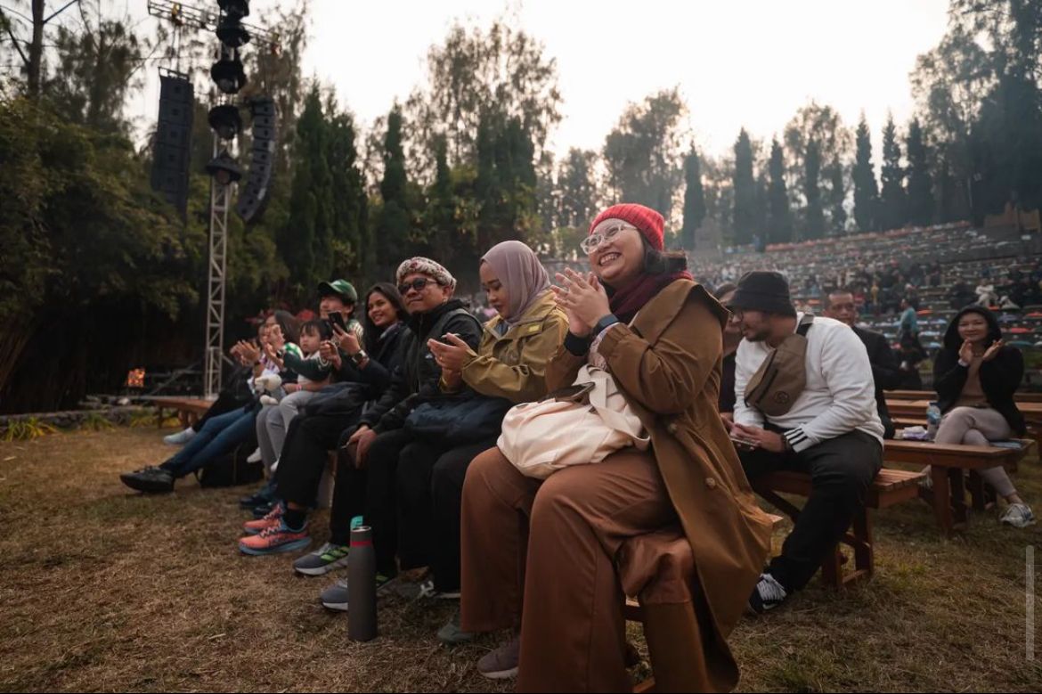 Audience in Mount Bromo Jazz Festival